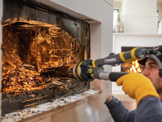 Professional chimney cleaning by Avon Chimney Sweep in Avon, OH