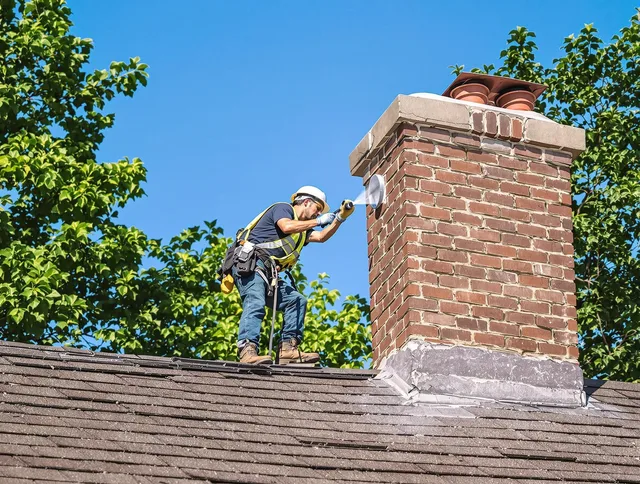 Avon Chimney Sweep performing an inspection with advanced tools in Avon, OH