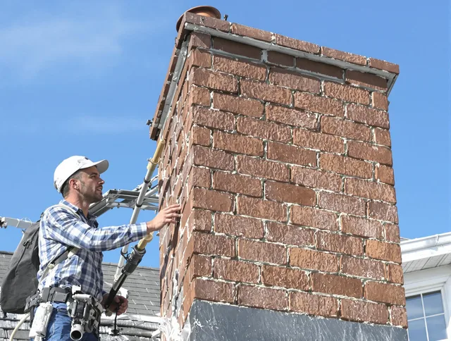Brickwork for a chimney rebuild by Avon Chimney Sweep in Avon, OH