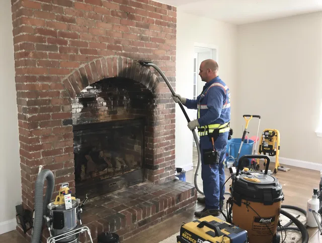 Avon Chimney Sweep expert performing detailed chimney sweep in Avon, OH
