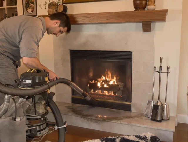 Routine fireplace upkeep by Avon Chimney Sweep in Avon, OH